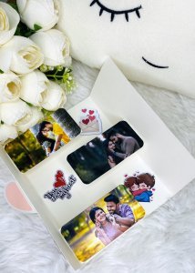 Customized Love Popup 3D Greeting Card With Envelope For Husband, Wife and Friend Note Card (1pc) with Photo